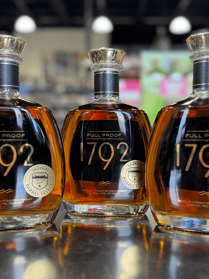 1792 full proof trailhead liquor single barrel bourbon